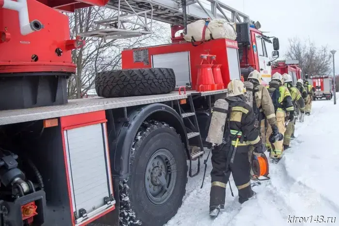 В Кирове произошёл пожар в частном жилом доме.