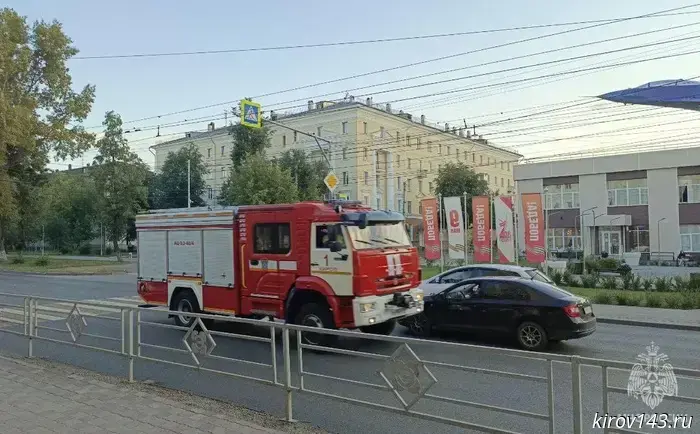 A fire broke out in an elevator shaft on Nikitskaya Street.