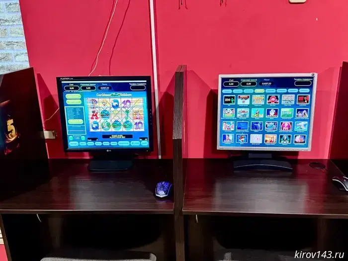 An underground "computer-based" casino was uncovered in Kirov.