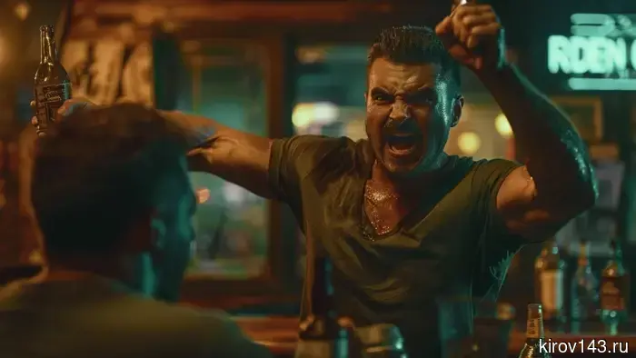 In Nagorsk, a drunken man "just for fun" hit another with a glass bottle.