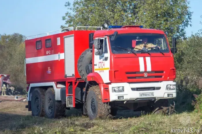 Eight fires occurred in the Kirov region during the day.