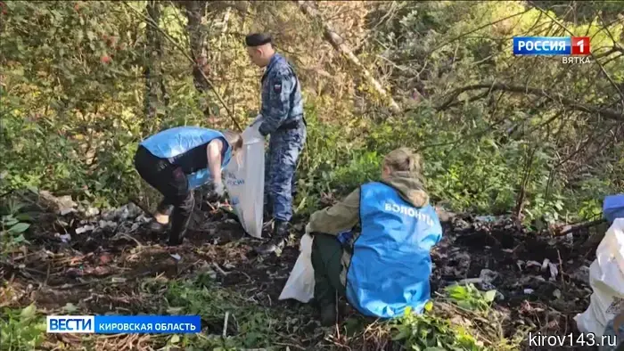 В лесах Кировской области убирают свалки