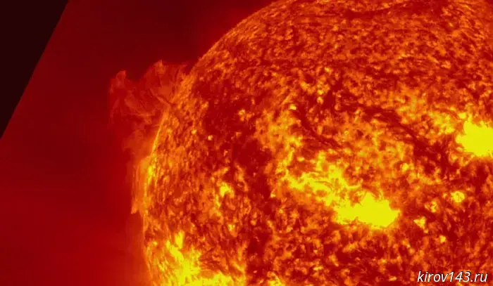 A giant prominence broke off from the Sun.