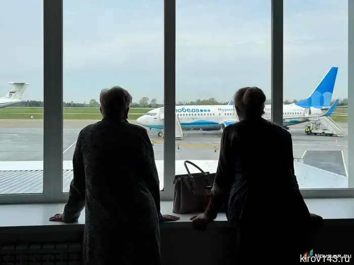 The flight from Kirov to Sochi was delayed for almost 10 hours.