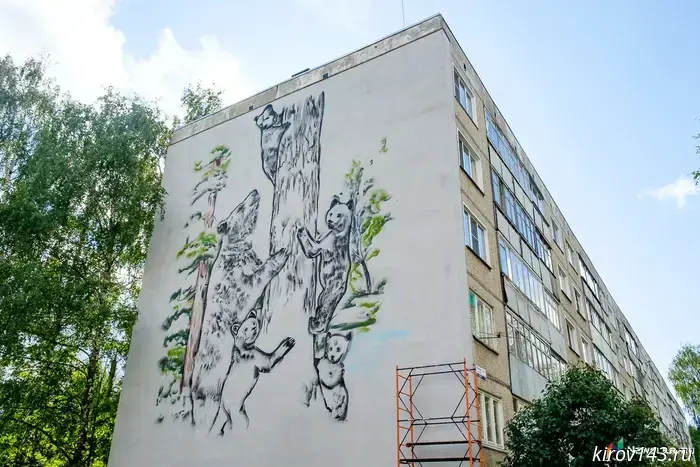 In the Kirov region, 20 murals will be painted for 6 million rubles.