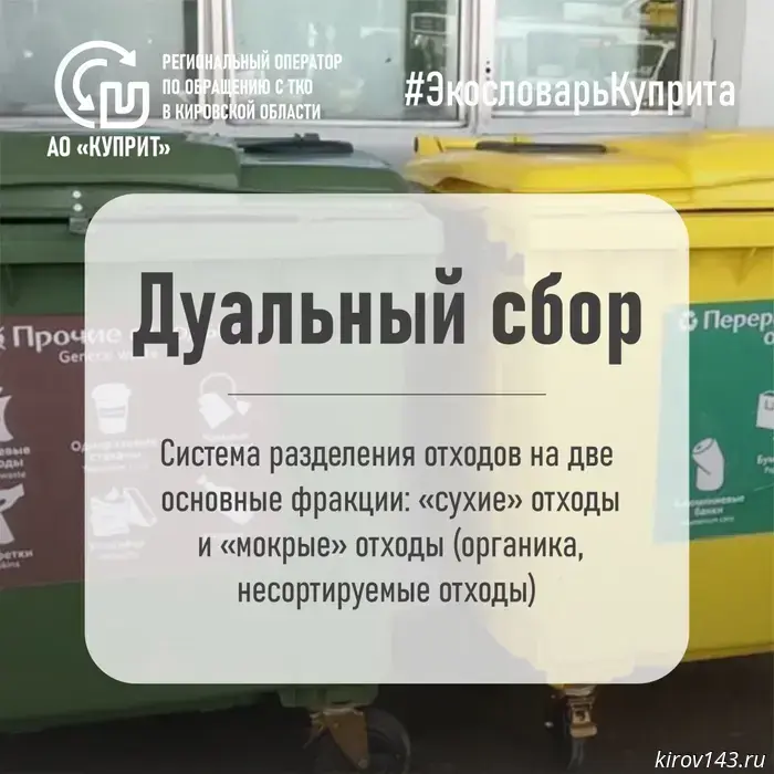 Kirov residents were told what dual waste collection is.