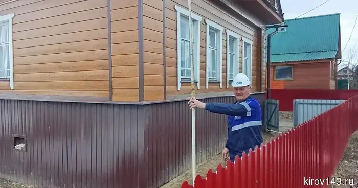 В деревне Замятины Кировской области была проведена газификация.