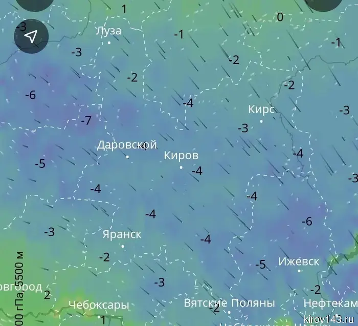 В Кировской области прогнозируются заморозки.