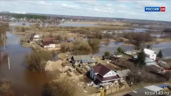 Уровень Вятки возле Кирова снижается, а в районе Слободского и Котельнича — растет