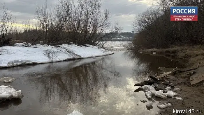 Рост воды в реках Кировской области замедлился
