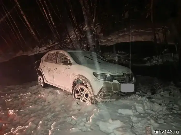 In the Orichevsky district, a "Renault Logan" overturned.