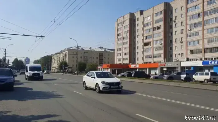 Traffic congestion in Kirov on August 12 — three points.