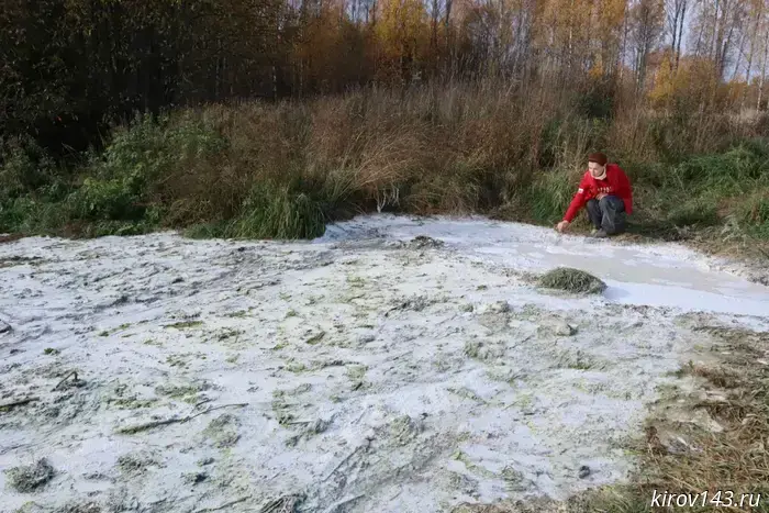 Petroleum products were found near Kotel'nich.